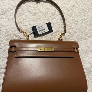 Yves Saint Laurent Smooth Calfskin Leather Bag with Top Handle
